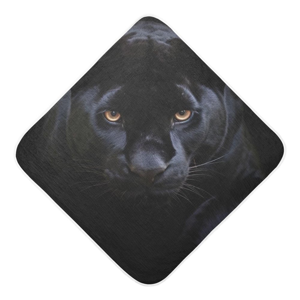 Kigai Cool Black Panther Baby Hooded Towels Pure Cotton Super Soft Ultra Absorbent,Machine Washable -Perfect Baby Registry Gifts for Boy Girl