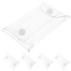 Abaodam 5pcs Clear Mini Figure Storage Bag, Portable Small Doll Display Case, Jewelry Organizer for Mini Figures Dolls