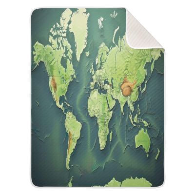 Haskirky World Map Baby Blanket Soft Warm Baby Blanket for Boys Girls Newborn Receiving Blanket for Swaddling,Lightweight Breathable 30x40 Inches
