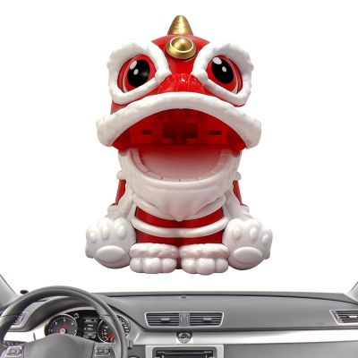 Rrlihjgu Solar Powered Dancing Lion Ornament Solar Dancing Lion Toy Solar Powered Home Decoration Chinese Lucky Dancing Lion Model Ornament Car Interior Accessories Ornaments