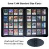 Alteagle 16 Pocket Card Binder, Fits 1344 Trading Cards Side Loading Ringless Card Album for TCG and Sports Cards -Green view 2