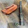 15 Inch Brass Telescope Dollond Nautical Handheld London Pirate Brass Telescope with Brown Leather Case view 2