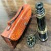 15 Inch Brass Telescope Dollond Nautical Handheld London Pirate Brass Telescope with Brown Leather Case view 4
