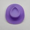10 Pcs Western Cowboy Party Accessories Plastic Mini Western Cowboy Hat and Mini Bandannas Mini Cute Doll Hat for Western Cowboy Party Wine Bottle Cake Doll Decoration (Purple, One Size) view 3