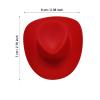 10 Pcs Western Cowboy Party Accessories Plastic Mini Western Cowboy Hat and Mini Bandannas Mini Cute Doll Hat for Western Cowboy Party Wine Bottle Cake Doll Decoration (Purple, One Size) view 4