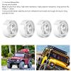 1.3 Inches Wheels Rim, Improved Balance Durable Fadeproof 4pcs 6 Holes Aluminum Alloy Wheel Rim for Traxxas TRX4M 1/18 RC Crawler (Silver) view 4