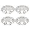 4pcs 13in Wheel Hub - Exterior Sturdy Universal Wheel Rim Cover - for Cars Trucks - Silvery - Enhance The Look of Your Wheels view 3