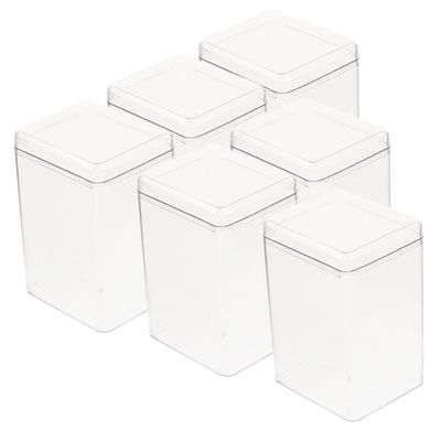 Hohopeti 6pcs Transparent Doll Display Case Protective Holder for Figurines Models for Landscapes Stable Storage for Collectibles