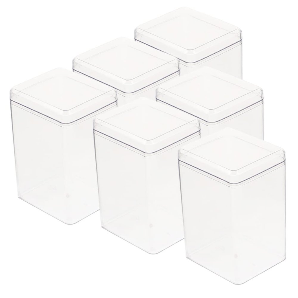 Hohopeti 6pcs Transparent Doll Display Case Protective Holder for Figurines Models for Landscapes Stable Storage for Collectibles