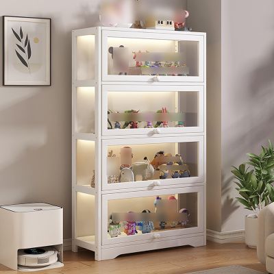 MTSYXYM Figure Display case,Collectibles Toy Organizers Rack,Collectibles Toy Organizers Rack & Display Shelf,Transparent Bamboo Display Case,Strong Load-Bearing Capacity. (Size : Four Floors)