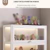 MTSYXYM Figure Display case,Collectibles Toy Organizers Rack,Collectibles Toy Organizers Rack & Display Shelf,Transparent Bamboo Display Case,Strong Load-Bearing Capacity. (Size : Four Floors) view 4