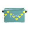 ZAACUSTOM Loving Heart Personalized Name Storage Bins Boxes Waterproof Custom Kids Toys Storage Basket Organizer Cubes Foldable Customized Box for Boys Girls, 1 Pack view 2