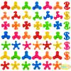 100 Pack Mini Fidget Spinner Toys,Stress Relief Sensory Toys,Birthday Party Favors Gifts for Kids Teens Adults,Easter Basket Goodie Bag Stuffers,Treasure Box Toys for Classroom Prizes Supplies view 1