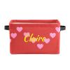 ZAACUSTOM Loving Heart Personalized Name Storage Bins Boxes Waterproof Custom Kids Toys Storage Basket Organizer Cubes Foldable Customized Box for Boys Girls, 1 Pack view 2