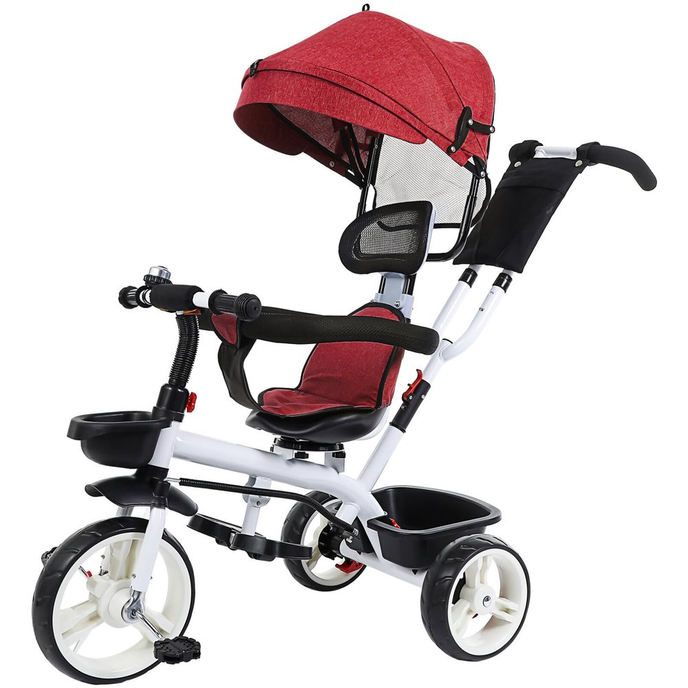 Abaodam Preschool Daycare Kids Tricycle Stroller Sunshade Design Safe and Comfortable for Toddlers
