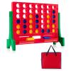 HONEY JOY Giant 4-in-A-Row, Wall Mounted & Tabletop Four Connect Game, Indoor Outdoor Board Game for Adults Kids, Basement Room, Jumbo 4-to-Score Connect Game Set w/Carrying Bag & 42 Coins view 2