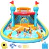 AKEYDIY Inflatable Bounce House with Double Water Slide & Splash Pool, Mega Backyard Water Park with Blower Included for Kids 3-12 Birthday Party Gifts view 1