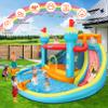 AKEYDIY Inflatable Bounce House with Double Water Slide & Splash Pool, Mega Backyard Water Park with Blower Included for Kids 3-12 Birthday Party Gifts view 2