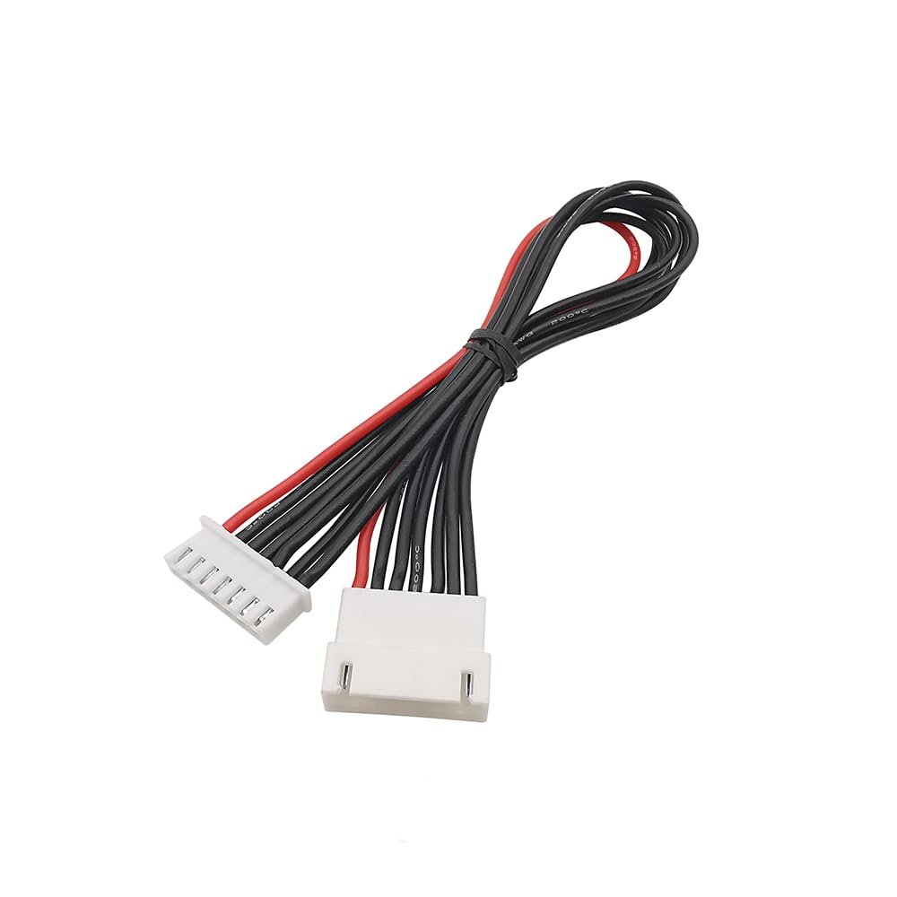 hobbyant Lipo Battery Charger Silicone Wire Balance Extension 300mm Cable 2S 3Pin 3S 4Pin 4S 5Pin 6S 7Pin 7S 8Pin 8S 9Pin 2.54XH 30cm (6S)