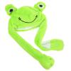 Abaodam 1pc Frog Plush Hat Moving Ears Cute Animal Party Prop for Halloween Cosplay Soft Cartoon Design for Adults and Teens Accessory for Ages view 2