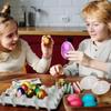 Alipis Bright Easter Egg: 24pcs Fillable Easter Eggs - Basket Stuffers Fillers for Easter Hunt 2.16 X 1.57 Inch view 2