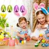 Alipis Bright Easter Egg: 24pcs Fillable Easter Eggs - Basket Stuffers Fillers for Easter Hunt 2.16 X 1.57 Inch view 3