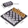 KICTERO 5" Mini Chess Set Travel Board Game with Magnetic Folding Chess Board Portable and Store Chess Pieces Pocket Chess Games for Kids and Adult,Easy to Carry view 2
