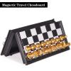 KICTERO 5" Mini Chess Set Travel Board Game with Magnetic Folding Chess Board Portable and Store Chess Pieces Pocket Chess Games for Kids and Adult,Easy to Carry view 3