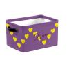 ZAACUSTOM Loving Heart Personalized Name Storage Bins Boxes Waterproof Custom Kids Toys Storage Basket Organizer Cubes Foldable Customized Box for Boys Girls, 1 Pack view 1