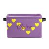 ZAACUSTOM Loving Heart Personalized Name Storage Bins Boxes Waterproof Custom Kids Toys Storage Basket Organizer Cubes Foldable Customized Box for Boys Girls, 1 Pack view 2