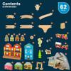 Bigjigs Rail Wild West Train Set - 62 Piece Wooden Cowboy Train Set, Kids Trains & Railway Sets, Toys & Gifts for Toddlers, Made from Sustainable Wood, Age 3 Year Old + view 2