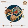 Bigjigs Rail Wild West Train Set - 62 Piece Wooden Cowboy Train Set, Kids Trains & Railway Sets, Toys & Gifts for Toddlers, Made from Sustainable Wood, Age 3 Year Old + view 4