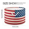 GOODOLD United States Flag Extra Large Storage Basket Decorative Laundry Basket with Handles, Rope Basket for Clothes, Blanket, Towel, 20 x 14 Inch view 2
