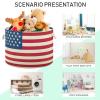 GOODOLD United States Flag Extra Large Storage Basket Decorative Laundry Basket with Handles, Rope Basket for Clothes, Blanket, Towel, 20 x 14 Inch view 4