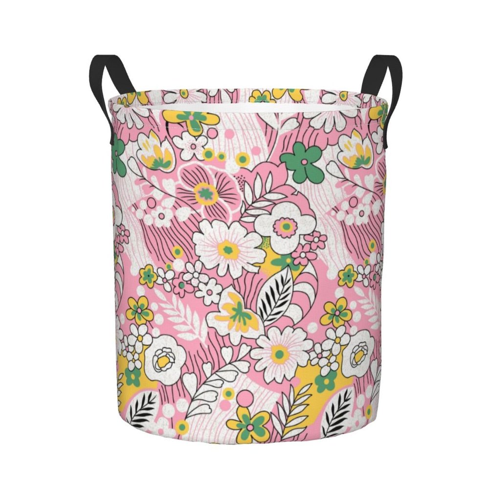 Foruidea Beautiful Traditional Paisley Floral Art Laundry Basket,Laundry Hamper,Collapsible Storage Bin, Oxford Fabric Clothes Baskets,Nursery Hamper For Home,Office,Dorm,Gift Basket, Medium