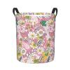 Foruidea Beautiful Traditional Paisley Floral Art Laundry Basket,Laundry Hamper,Collapsible Storage Bin, Oxford Fabric Clothes Baskets,Nursery Hamper For Home,Office,Dorm,Gift Basket, Medium view 1