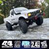 HLSFWDRIVE WPL C24-1 RC Rock Crawler RC Truck 4x4 1/16 Scale RC Crawler Off Road Remote Control Pickup 2.4G All Terrain RTR with Proportional Throttle Steering Led Light Adult view 3