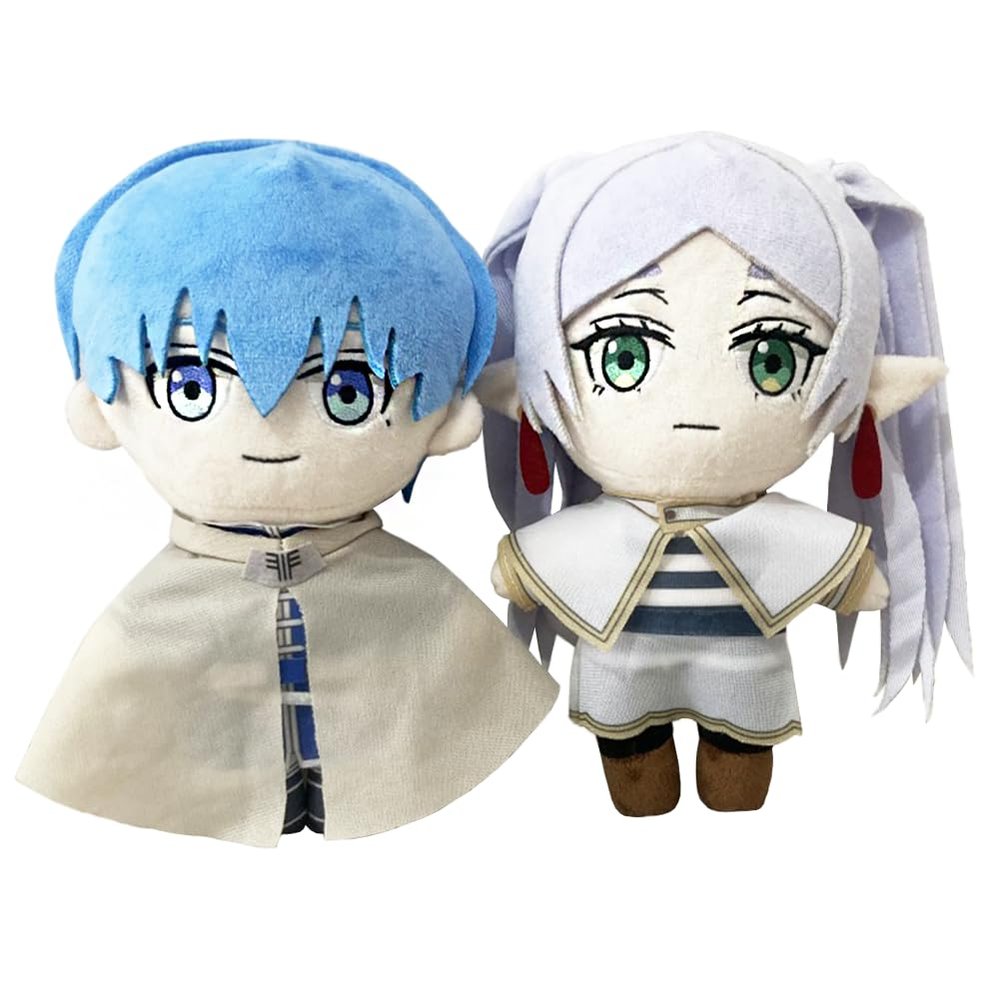 2pcs Frieren Plush Anime Plushies Stuffed Pillow Cartoon Character Throw Cute Cuddle Figure Cushion Home Sofa Decoration 7.8"/20cm