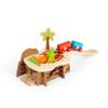 Bigjigs Rail Lava Pit - Wooden Train Tunnel with 2 Track Pieces & Ramp, Kids Trains & Railway Accessories, Dinosaur Toys & Gifts for Toddlers, 3 Year Old + view 1