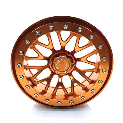 KEBEILEE CNC Aluminum wheel for PRO-Line MX43 tire For Traxxas XRT&XMAX 1pcs (orange)