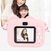 Kids Camera,Toy Camera for Kids Aged 3 4 5 6 7 8 9 10 11 12,Kids Camera 2 Inches Screen HD Front Rear Lens Video Recording Photo Camera Toy Cartoon Mini Toddler Digital Camera Blue(Pink) view 3