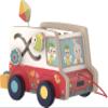 Bababoo & Friends Friends on Tour Pull Along Toy, Wooden with Non-Toxic Paint, 12+ Months, 8" x 9" x 7", MESH Certified, Encourages Problem Solving, Cognition, Communication & Perseverance view 2