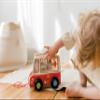 Bababoo & Friends Friends on Tour Pull Along Toy, Wooden with Non-Toxic Paint, 12+ Months, 8" x 9" x 7", MESH Certified, Encourages Problem Solving, Cognition, Communication & Perseverance view 3