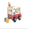 Bababoo & Friends Friends on Tour Pull Along Toy, Wooden with Non-Toxic Paint, 12+ Months, 8" x 9" x 7", MESH Certified, Encourages Problem Solving, Cognition, Communication & Perseverance view 4