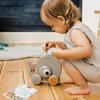Bababoo and Friends Whale Wilma Pull Along Toy | 12+ Months | Beech Wood | 7.5"" x 7.5"" x 3"" | Fine Motor Skills | Playtales Included | view 3
