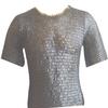 9mm 18g flat riveted washer chainmail shirt Blackened chainmail shirt Medieval chainmail shirt Handmade chainmail Flat riveted chainmail (M, BLACKENED) view 1