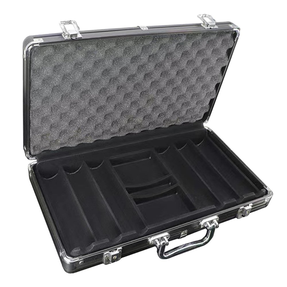 Aosekaa Chip Set Holder Chip Carry Case Portable with Handle Token Box Storage Container for Travel Household Men Women