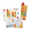 Bababoo and Friends Little Castle Stacking Toy | 18+ Months | Beech Wood | Size 7" x 5" | Fine Motor Skills | 17 Pieces | Building Blocks Collection | view 2