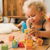 Bababoo and Friends Little Castle Stacking Toy | 18+ Months | Beech Wood | Size 7" x 5" | Fine Motor Skills | 17 Pieces | Building Blocks Collection | view 3