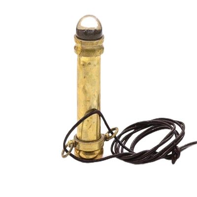 Brass Kaleidoscope | Mini Teleidoscope with Handmade Lampwork Glass Beads | 3 Inch Pocket Kaleidoscope | Old Brass Finish Kaleidoscopes Pendant Necklace Vintage Antique Nautical Gift for All Ages